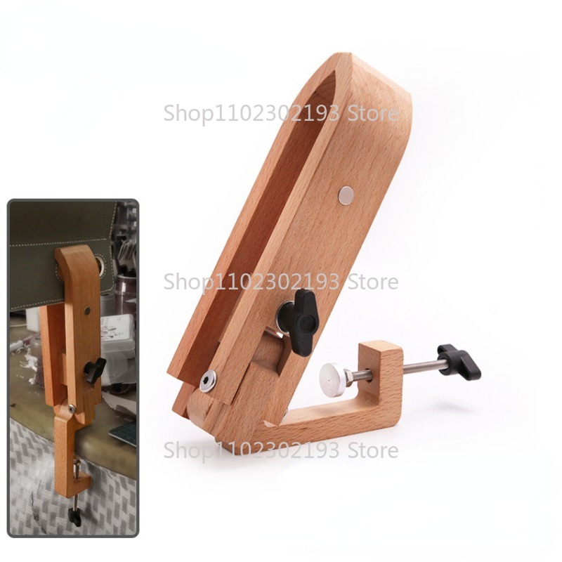 Bone Folder Tool - Katlanabilir Ahşap Kelepçe Ayarlanabilir Ahşap Deri