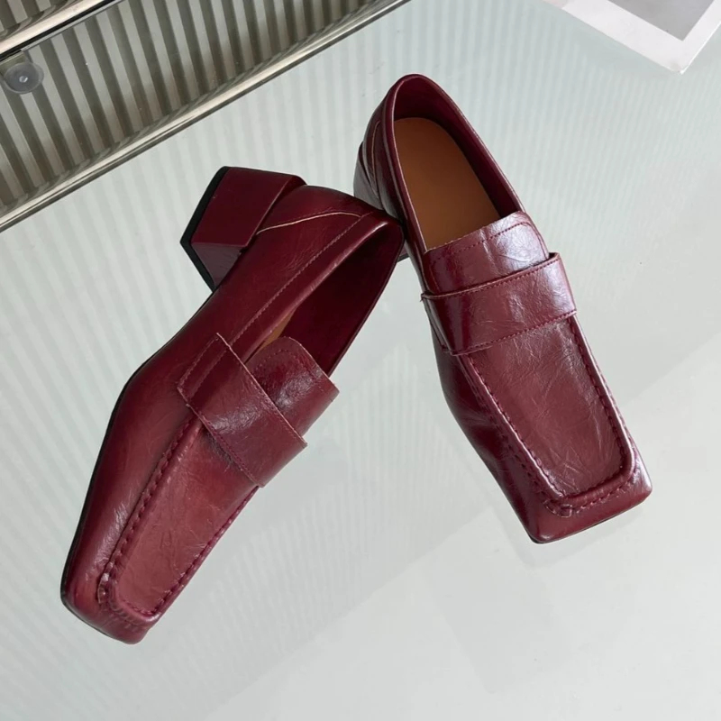 Kadın Kare Burun Kalın Topuklu - Leatherwork Designs incelemesi ve fiyatı